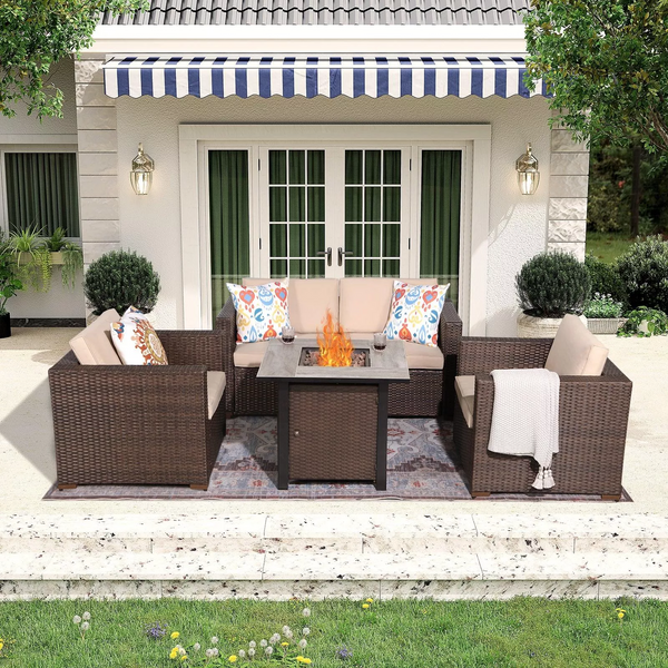 How to Choose the Perfect Patio Furniture Set with Fire Pit Table?