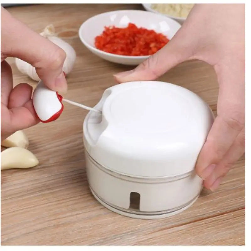 Mini Food Processor Manual Garlic Shredder