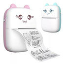 Mini Impressora Térmica Portátil Desenho Animado Foto Impressora De Impressão Sem Fio Para Android Ios