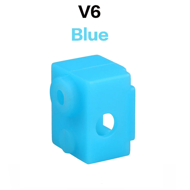 For E3D V6/V5 MK7 MK8 MK9/Volnaco /BP6 Heat Block Socks Silicone Sleeve Heater Block Hotend Protector Cover For 3D Printer Parts
