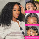 200 Density Curly Glueless Wigs Human Hair 13x6 HD Lace Frontal Wig Deep Wave Ready To Wear 6x6 Closure Wigs Pre Cut Preplucked