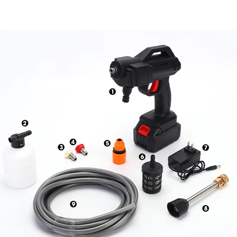 30BAR Cordless High Pressure Water washing Machine Wash Spray Water Gun Car Wash Water Gun for Makita 18V Battery