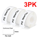 P12 Mini Portable Label Printer with Adhesive P12 Label Paper Sticker Similar as Marklife P12 P15 DELI Q2 Label Maker DIY Label