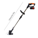 850W/650W Electric Cordless Grass Trimmer 18000PRM Handheld fuel Cup Adjustable Weeder Garden Tool With 2PCS 21V Battery