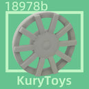 Kury Toys DIY MOC For 18978b 10pcs Building block parts For Wheel Cover 10 Spoke - for Wheel 18976