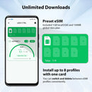 EIOTCLUB eSIM Card for Android & iOS, Unlimited eSIM Downloads, The Second Mobile Phone Card, Perfect for Travel and Business