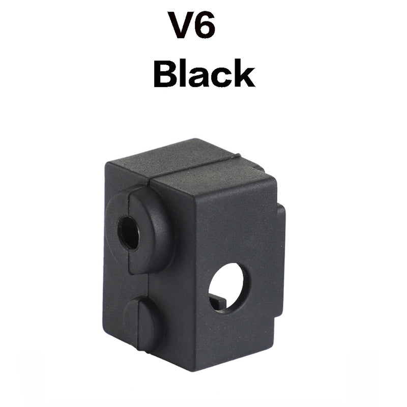 For E3D V6/V5 MK7 MK8 MK9/Volnaco /BP6 Heat Block Socks Silicone Sleeve Heater Block Hotend Protector Cover For 3D Printer Parts