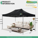 Gazebo 3x4.5m Waterproof Stable Outdoor Foldable Garden Gazebo without sidewall, for Party Tent, UV Protection 50+