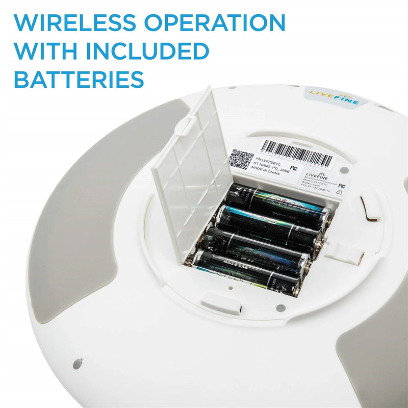 LiveFine Automatic Pill Dispenser W/28-Day Organizer, 6 Dosage Templates, LCD Display