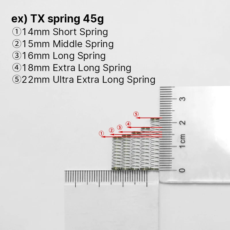 TX Keyboard 22mm UXL spring