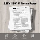 200 sheets of A4 thermal printing paper, fast drying, multi-purpose image printing, compatible with HZTZ logo A4 printers