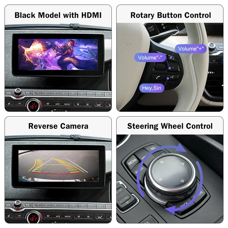 Road Top Wireless CarPlay for BMW i3 I01 NBT,EVO System 2013-2020, with Android Auto Mirror Link AirPlay Car Player Camera View