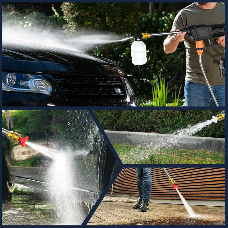 Portable Electric High Pressure Washer Rechargeable Car Wash Gun Cordless Electric Water Gun Foam Machine for Makita 21V Battery