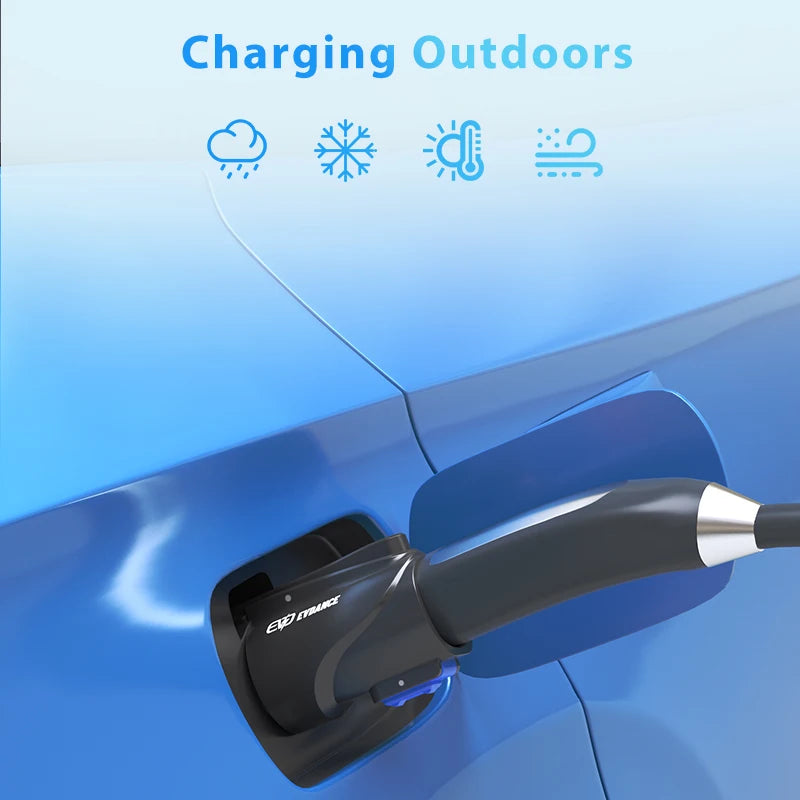 EVDANCE Portable Tesla to J1772 EV Charging Adapters 80A 20kW 250V Car Electrical Devices Compatible All NACS Chargers