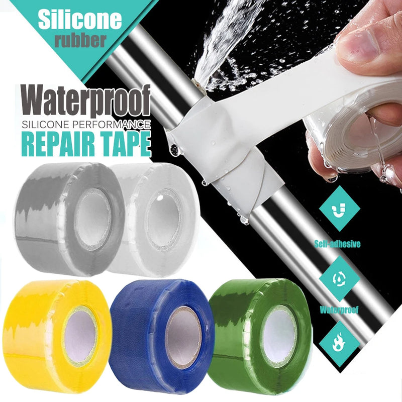 Super Strong Waterproof Tape Stop Leaks Seal Repair Tape Fiber Performance Self Fix Tape Silicone Adhesive Insulating Duct Tapes