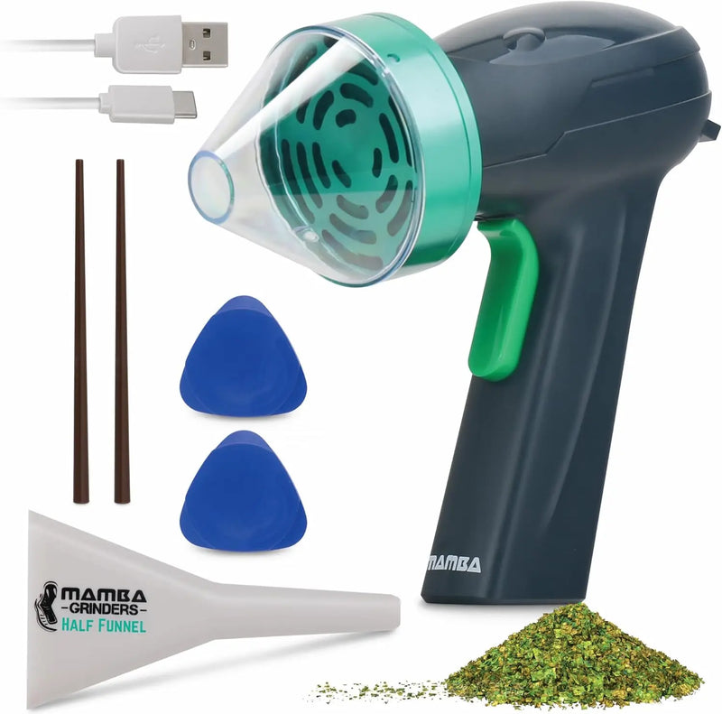 Mamba Monster 3.5g USB Powered Green Portable Electric Spice Mill  Herb Grinder.