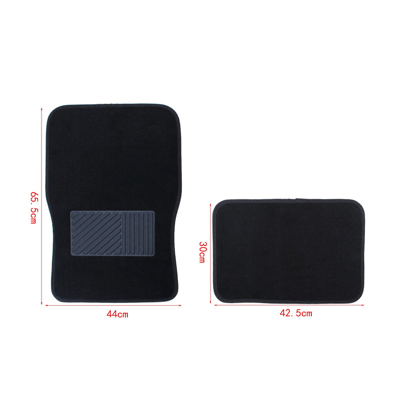 Carpet Car Mats 4 Piece Sets Universal Non-Slip Car Mats, Protection for Tourism