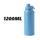 Garrafa Térmica 1200ml garrafa macaron espacial Quente & Frio Com Isolamento Térmico De Grande Capacidade