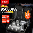 SZUK 95000PA Car Vacuum Cleaner Mini Cleaning Machine for Car Strong Suction Handheld Portable Home Appliance Wireless Cleaner