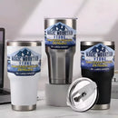 Magic Mountain 990ml Stainless Steel Double Layer Thermal Cup With Straw
