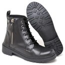 Casual Boot Women Autumn Winter Short Cano Detail Matelasse and Low Heel Treated