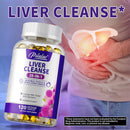 Liver Health Support, 28-in-1 Liver Cleanse, Detox & Repair Fatty Liver Formula with Artichoke, Dandelion - 120 Capsules