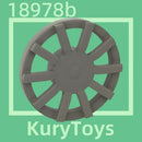 Kury Toys DIY MOC For 18978b 10pcs Building block parts For Wheel Cover 10 Spoke - for Wheel 18976