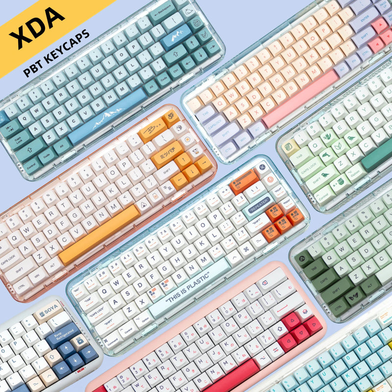 XDA Keycap GMK Soy Milk Plastic Iceberg EVA PBT Dye Sublimation Keycaps For Mx Switches Gaming Mechanical Keyboard XDA Key Caps