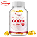 Coenzyme Q10 Supplement 200mg - Circulation Support, Antioxidant, Energy Production, Heart Health - 120 Capsules