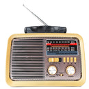 Radio Retro bluetooth ,entrada usb,microsd lanterna e sainda auxiliar AD-3188