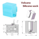 For E3D V6/V5 MK7 MK8 MK9/Volnaco /BP6 Heat Block Socks Silicone Sleeve Heater Block Hotend Protector Cover For 3D Printer Parts