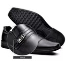 Sapato Social Masculino Detalhe Metal Bico Quadrado Conforto