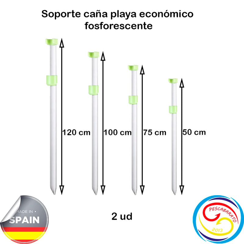 Castin Surf Fishing Rod Holder. Unpainted Aluminum. Eco Model