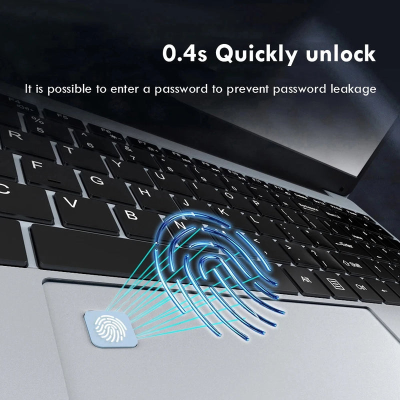 15.6" Intel Notebook PC Gamer Ultra Slim Laptop Intel Celeron N4000 16GB RAM 1TB 2TB SSD Office Study Computer PC Windows 11 Pro