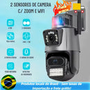 6MP 4K Dual P11 Camera-360 ° + Night Vision, LED Alarm, Waterproof, 2-Way Audio