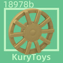 Kury Toys DIY MOC For 18978b 10pcs Building block parts For Wheel Cover 10 Spoke - for Wheel 18976