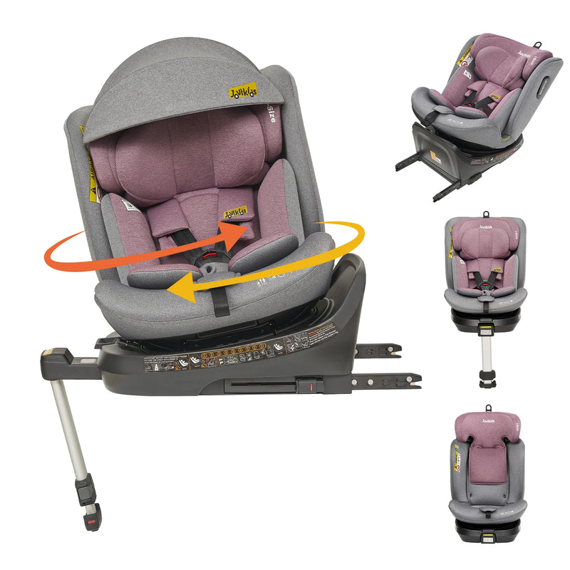 Jovikids Ranger 360° Swivel i-Size Baby Car Seat 40-150cm with Support Leg