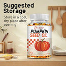 Pumpkin Seed Oil - Supports Men's Prostate Health, Promotes Hair Growth, Urinary Tract Support - 120 Capsules