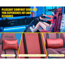 GTPLAYER Racing Simulator Cockpit with Seat, Sim Racing Cockpit Multi-function Adjustable Gaming Wheel Stand for G25 G27 G29