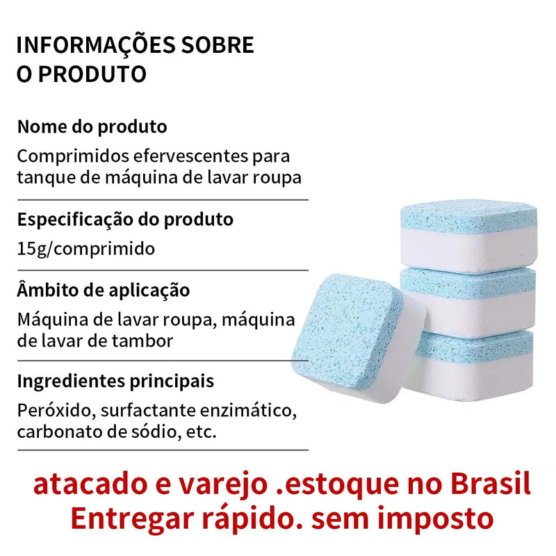 15 /30 Pairs Kit for Cleaning Washing Machines Multifunctional effervescent Washing Machine