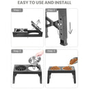 Lifting Adjustable Dog Feeder Bowls Stand  Double Stainless Steel Food Water Bowls Dry Wet Separation For Small Medium Large Dog