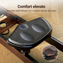 MERACH Water Rowing Machine for Home Use Finest Solid Wood Rower Bluetooth-Connected APP New Upgraded Seat Cushion Max 330lb