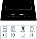 Karinear Induction Cooktop 2 Burners, 3500W, 12'' Built-in Induction Stovetop with combined Zone, Safety Lock, Timer, Pause