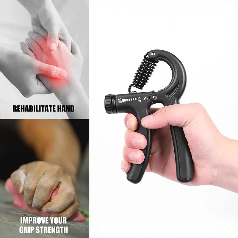 Hand Grip Fitness C/Mola Ajustável De Punho E Antebraço Mãos, Aparelho Para Exercício De Pulso