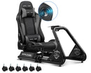 GTPLAYER Racing Simulator Cockpit with Seat, Sim Racing Cockpit Multi-function Adjustable Gaming Wheel Stand for G25 G27 G29