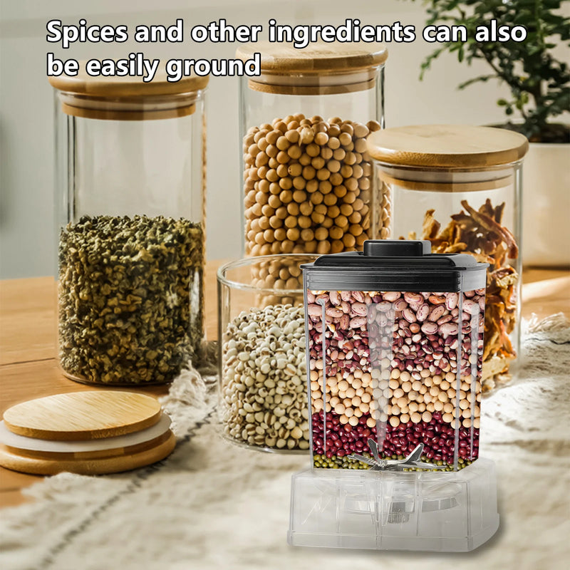 6000W Power multi-function Professional Blender 4-Blade 2-In-1 Wall Breaking Machine 2.5L Container Ice Nut Fruit mix Strong