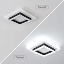 Square Acrylic  Ceiling Light Modern LED Ceiling Lamp,White 6500K LED Ceiling Lights for Bedroom Office Kitchen Living Room