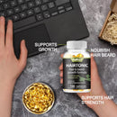 Hair & Beard Growth Supplements - Biotin & Bamboo Extract - for Men’s Beard and Hair Growth, Relieve Hair Loss - 120 Capsules