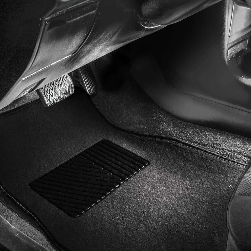 Carpet Car Mats 4 Piece Sets Universal Non-Slip Car Mats, Protection for Tourism