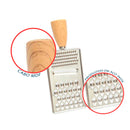 Ralador Multiuso Fino Em Inox Cabo Mdf  - Dolce Home